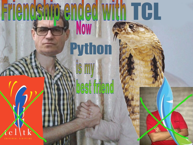 Karls' friendship ended with TCL. Now PYTHON is his best friend